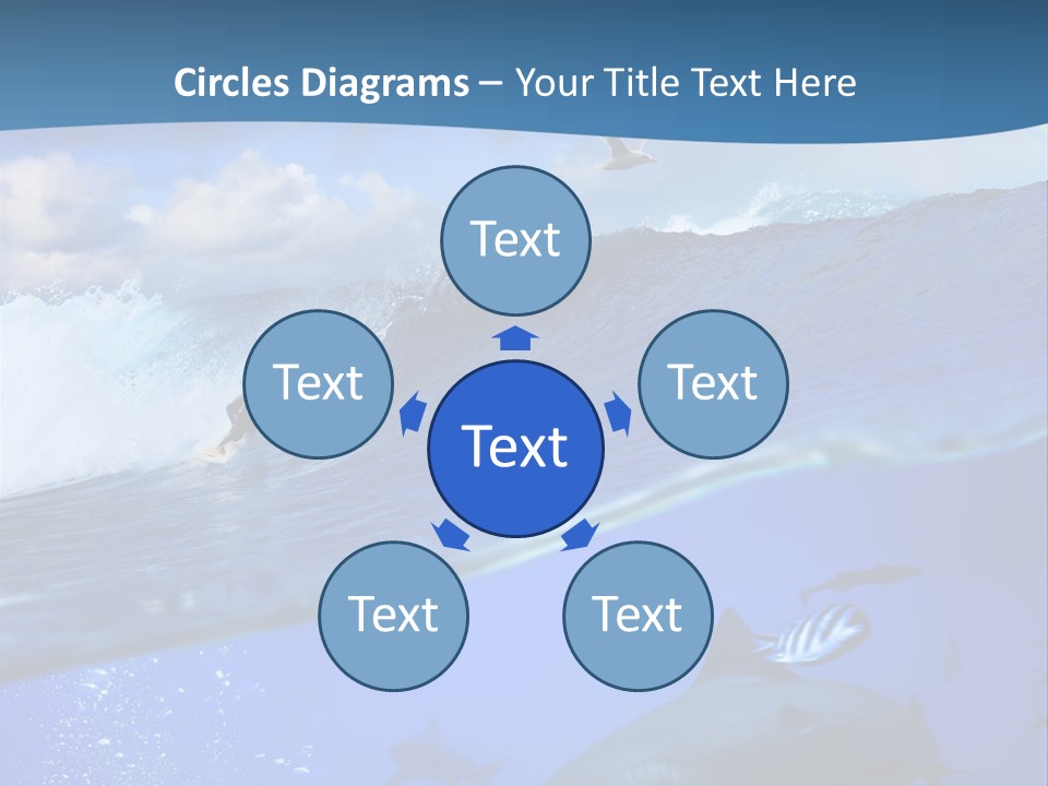 Breaking Shark Spray PowerPoint Template