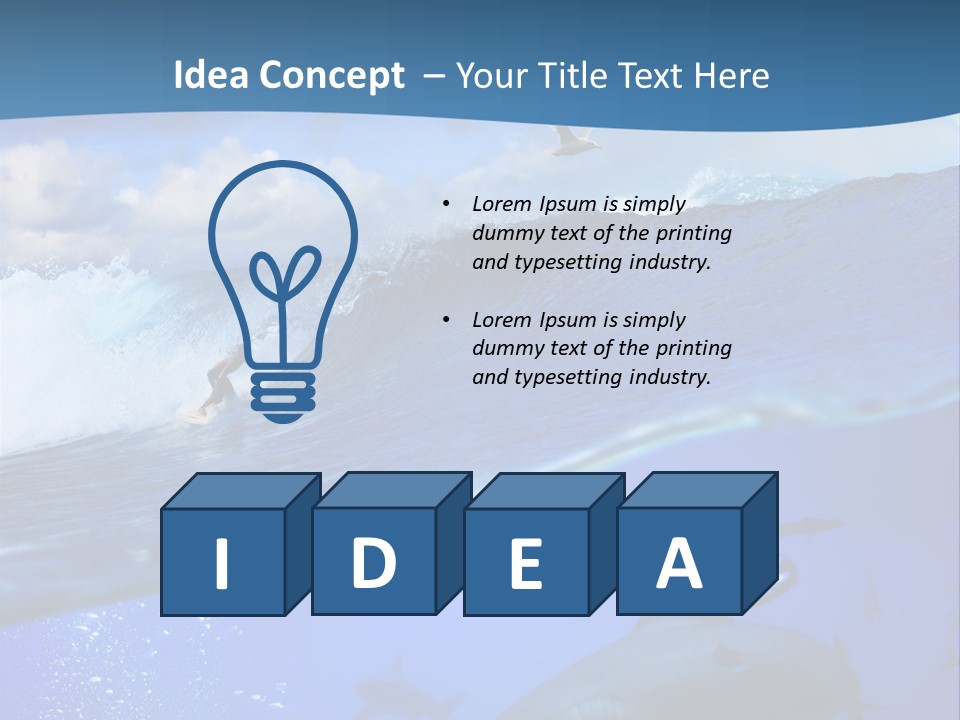 Breaking Shark Spray PowerPoint Template