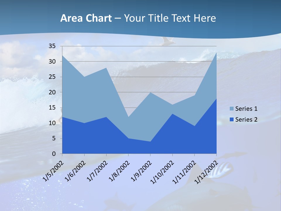 Breaking Shark Spray PowerPoint Template
