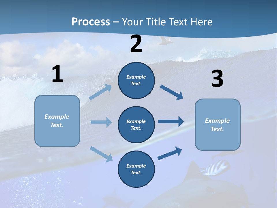 Breaking Shark Spray PowerPoint Template
