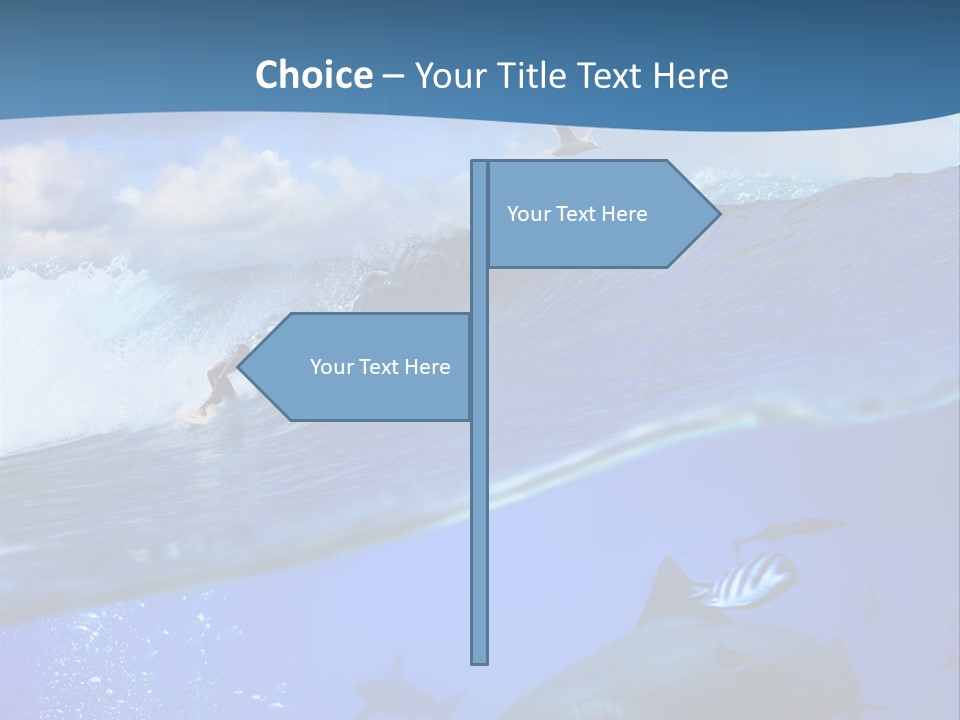 Breaking Shark Spray PowerPoint Template