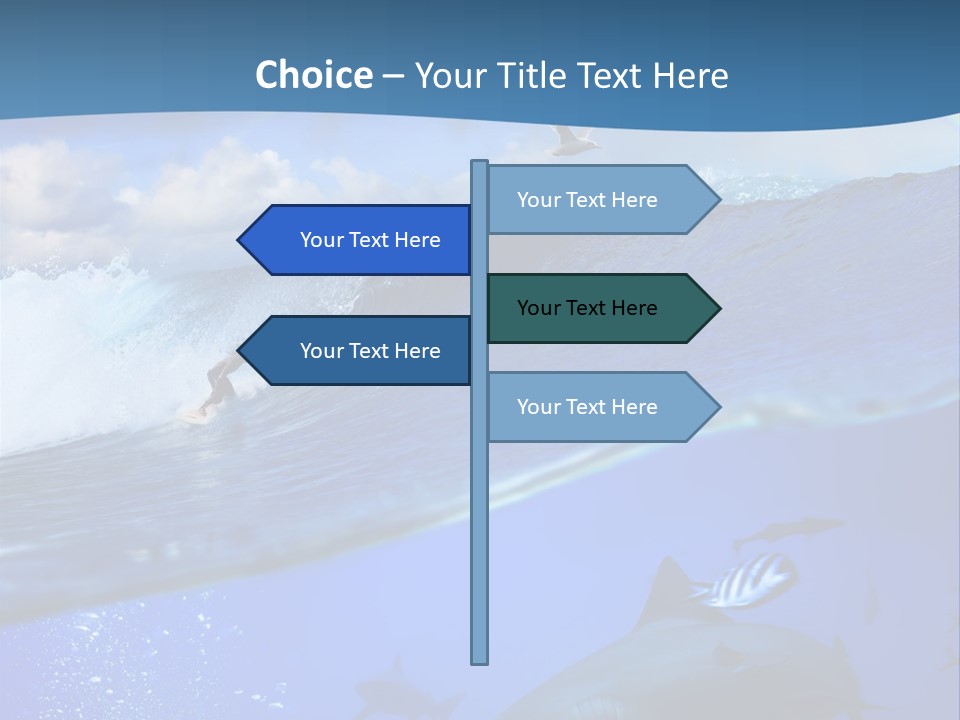 Breaking Shark Spray PowerPoint Template