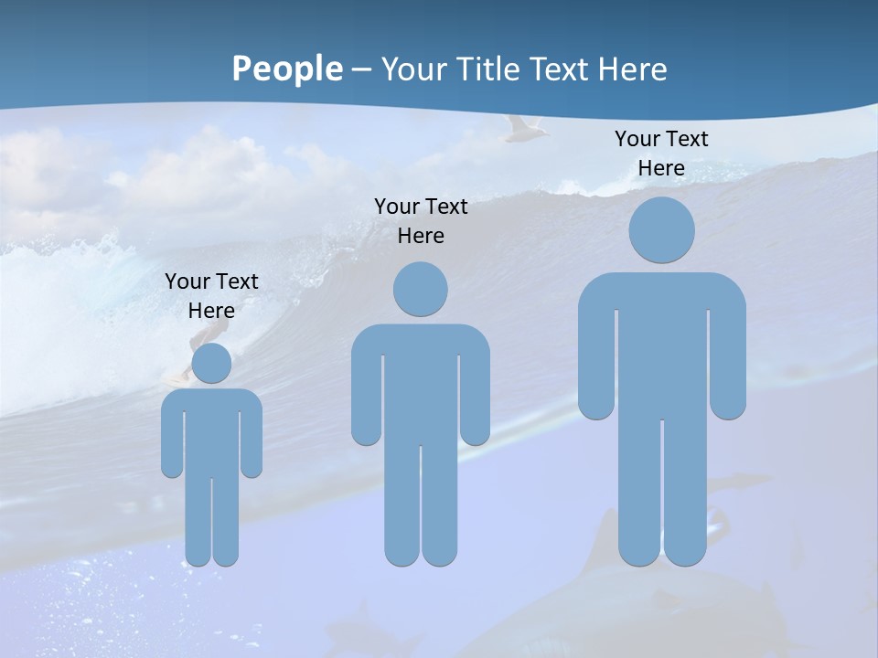 Breaking Shark Spray PowerPoint Template