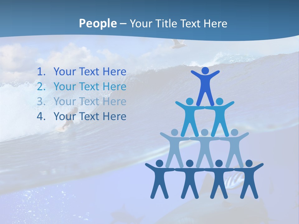 Breaking Shark Spray PowerPoint Template