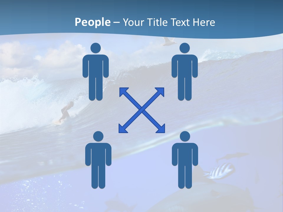 Breaking Shark Spray PowerPoint Template