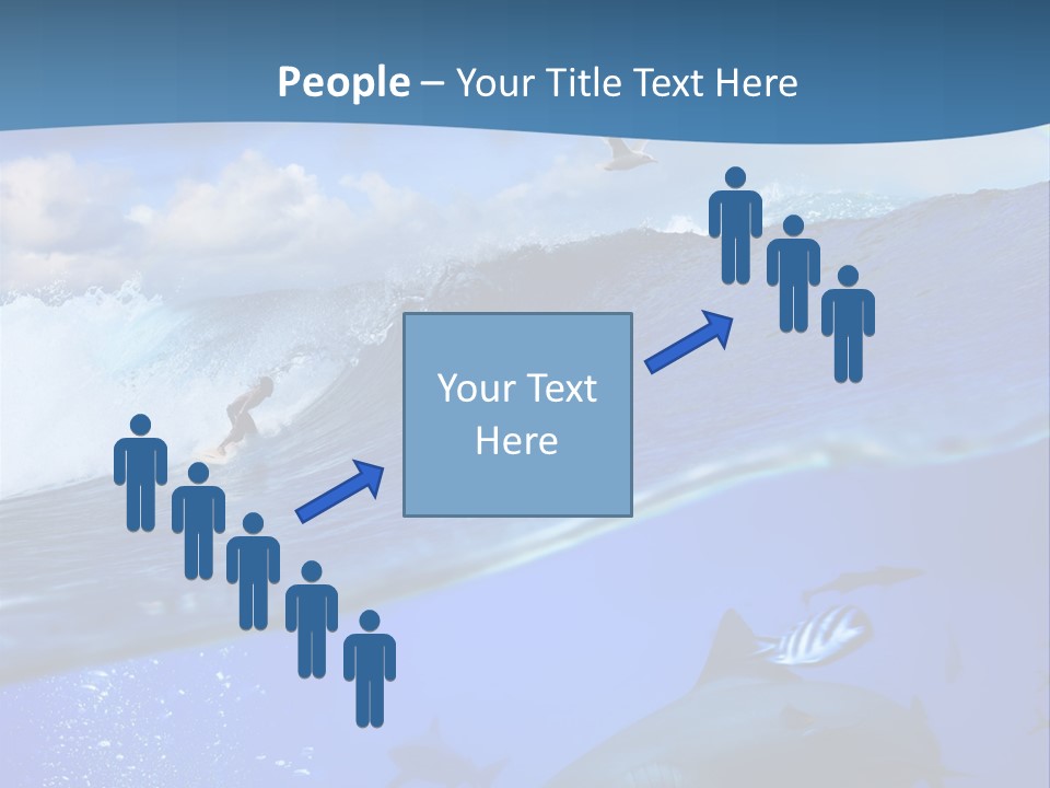 Breaking Shark Spray PowerPoint Template