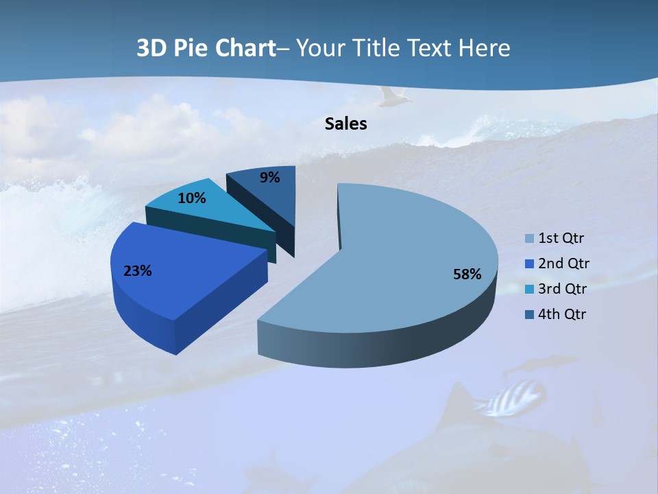 Breaking Shark Spray PowerPoint Template