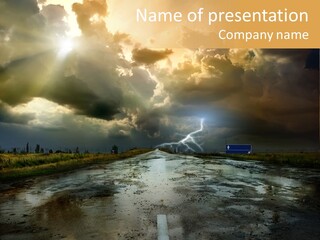 Sport Soil Cloud PowerPoint Template