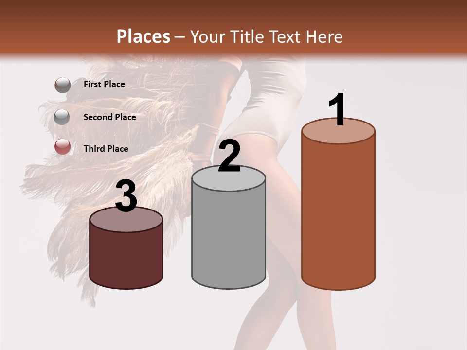 Dancer Voluptous Posing PowerPoint Template