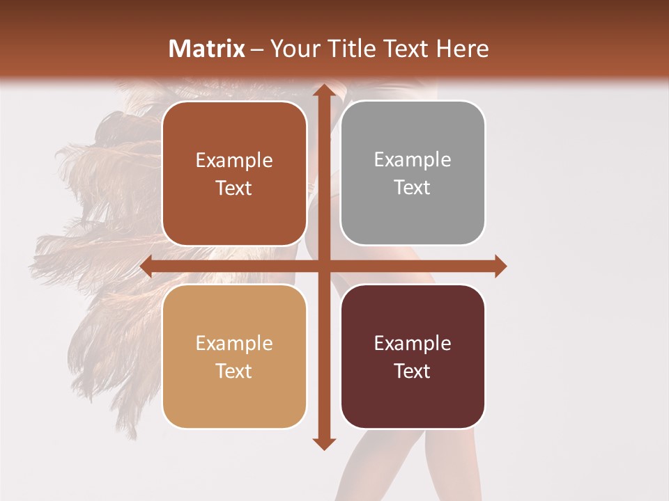 Dancer Voluptous Posing PowerPoint Template