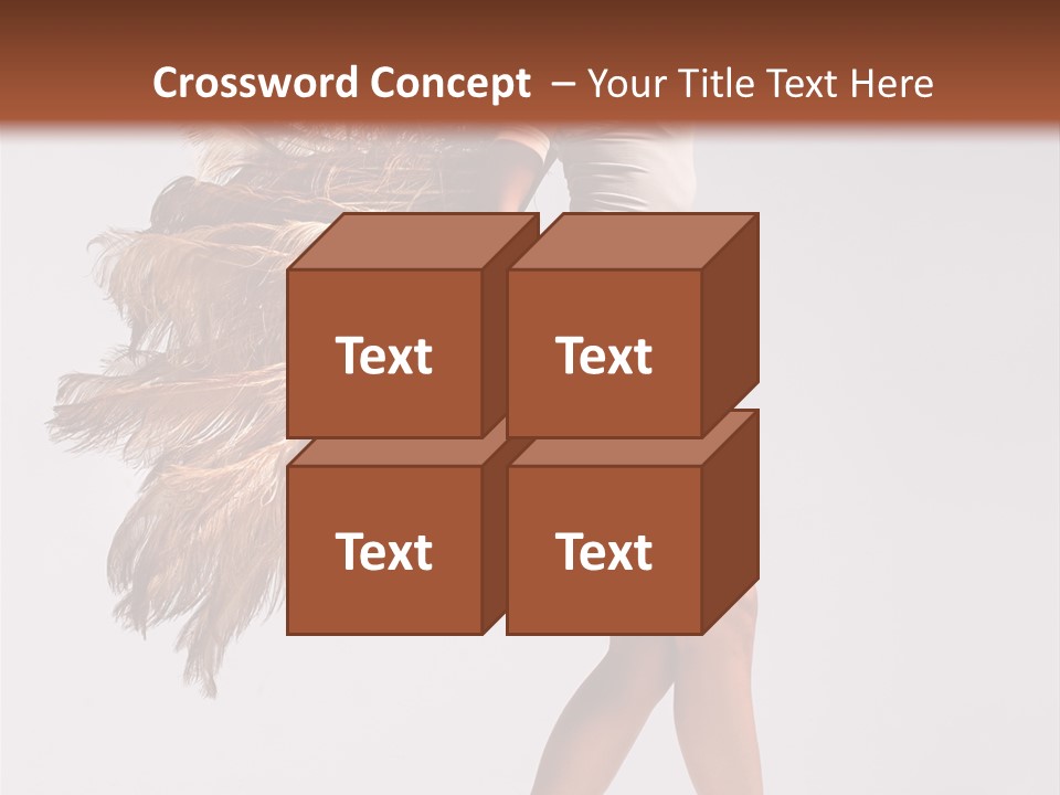 Dancer Voluptous Posing PowerPoint Template