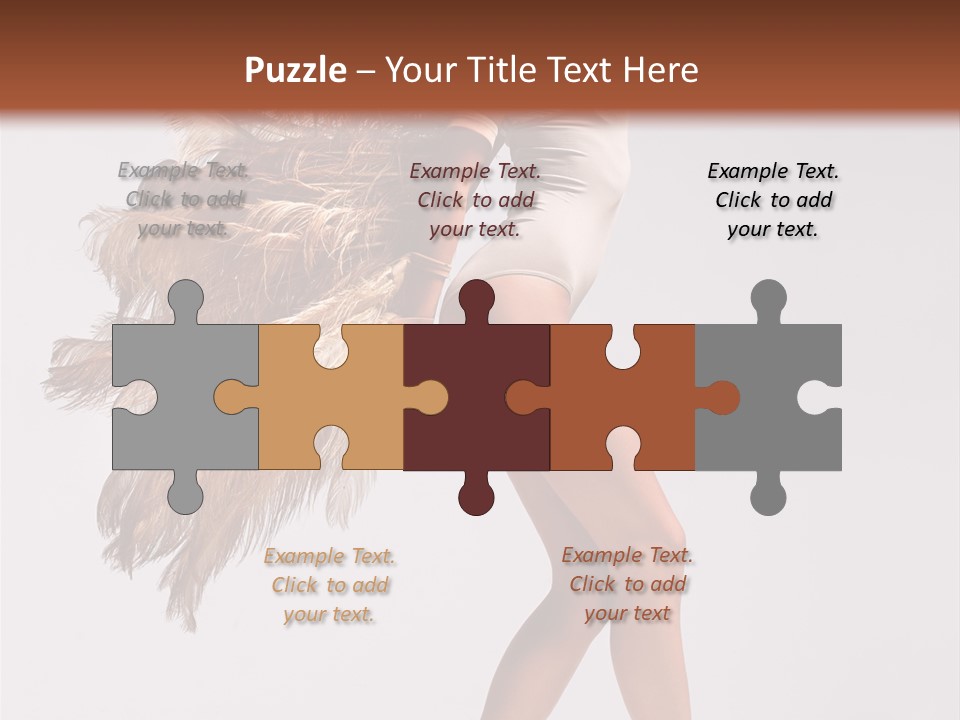 Dancer Voluptous Posing PowerPoint Template