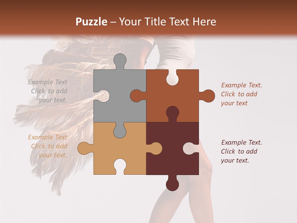 Dancer Voluptous Posing PowerPoint Template