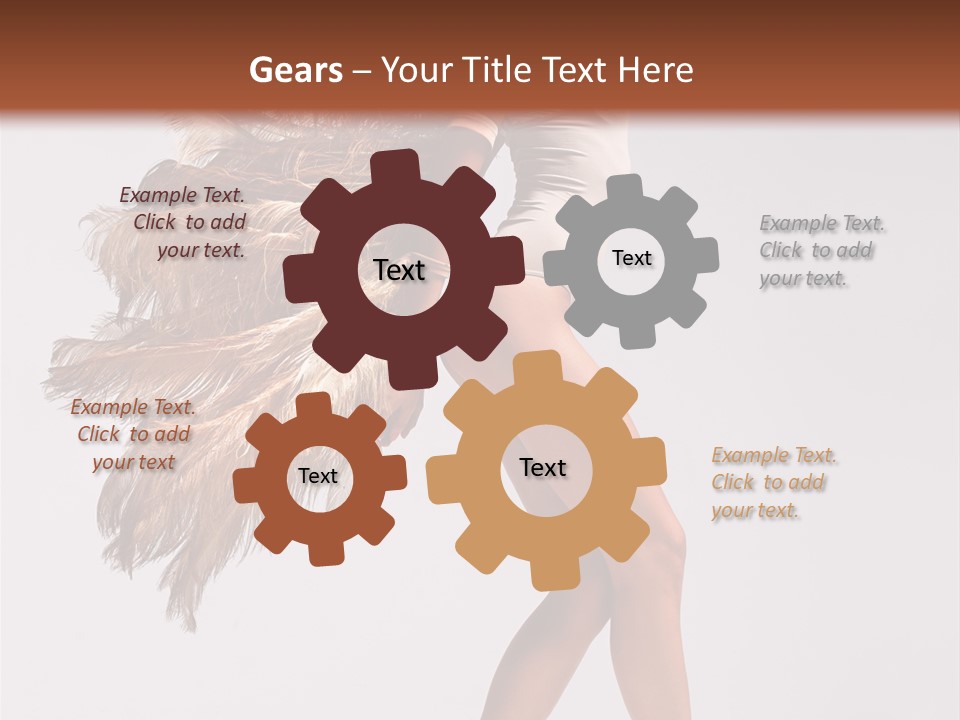 Dancer Voluptous Posing PowerPoint Template