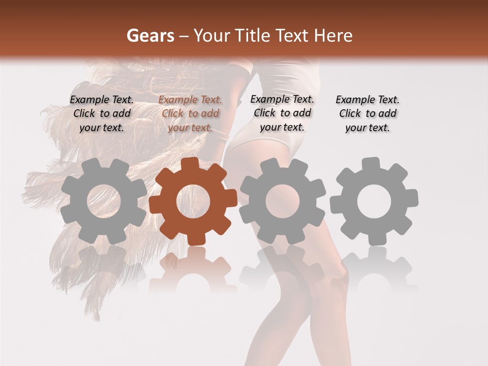 Dancer Voluptous Posing PowerPoint Template