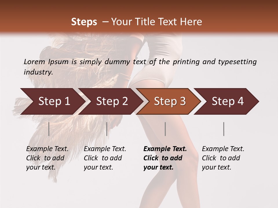 Dancer Voluptous Posing PowerPoint Template