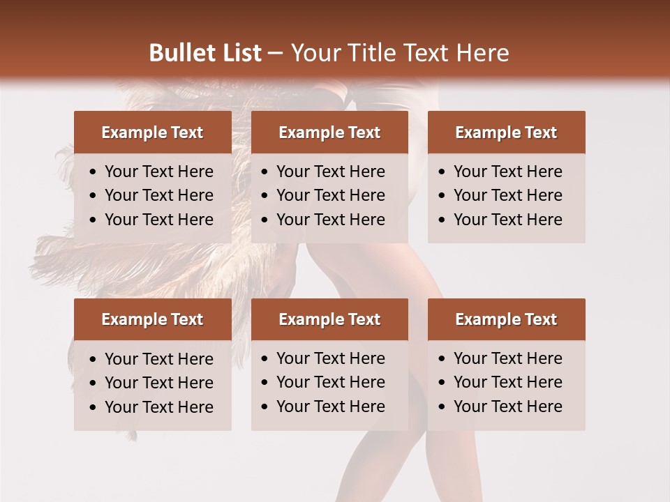 Dancer Voluptous Posing PowerPoint Template