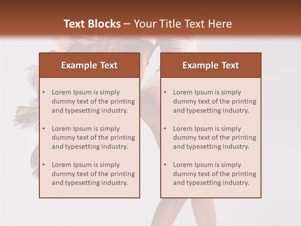 Dancer Voluptous Posing PowerPoint Template