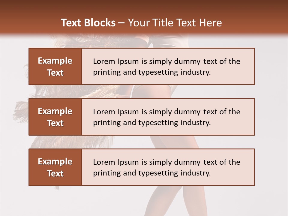 Dancer Voluptous Posing PowerPoint Template