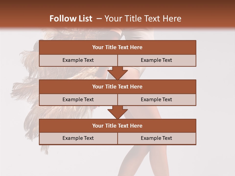 Dancer Voluptous Posing PowerPoint Template