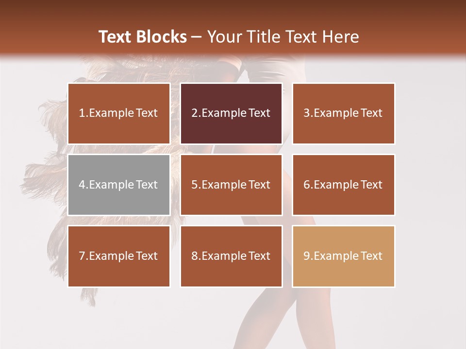 Dancer Voluptous Posing PowerPoint Template