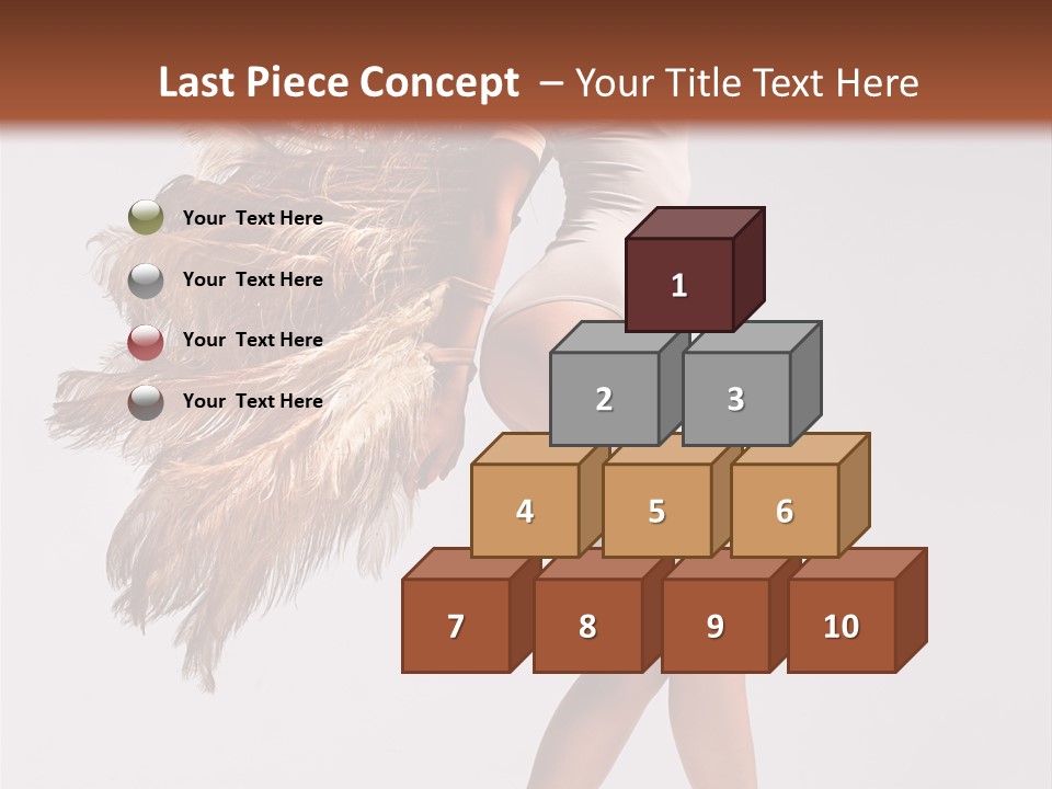 Dancer Voluptous Posing PowerPoint Template