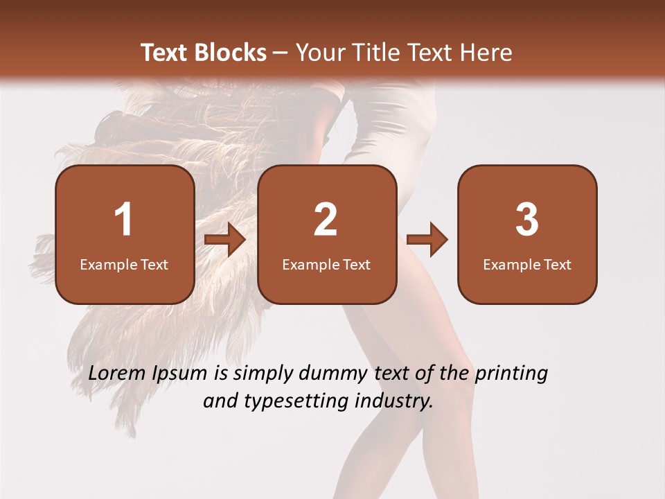 Dancer Voluptous Posing PowerPoint Template