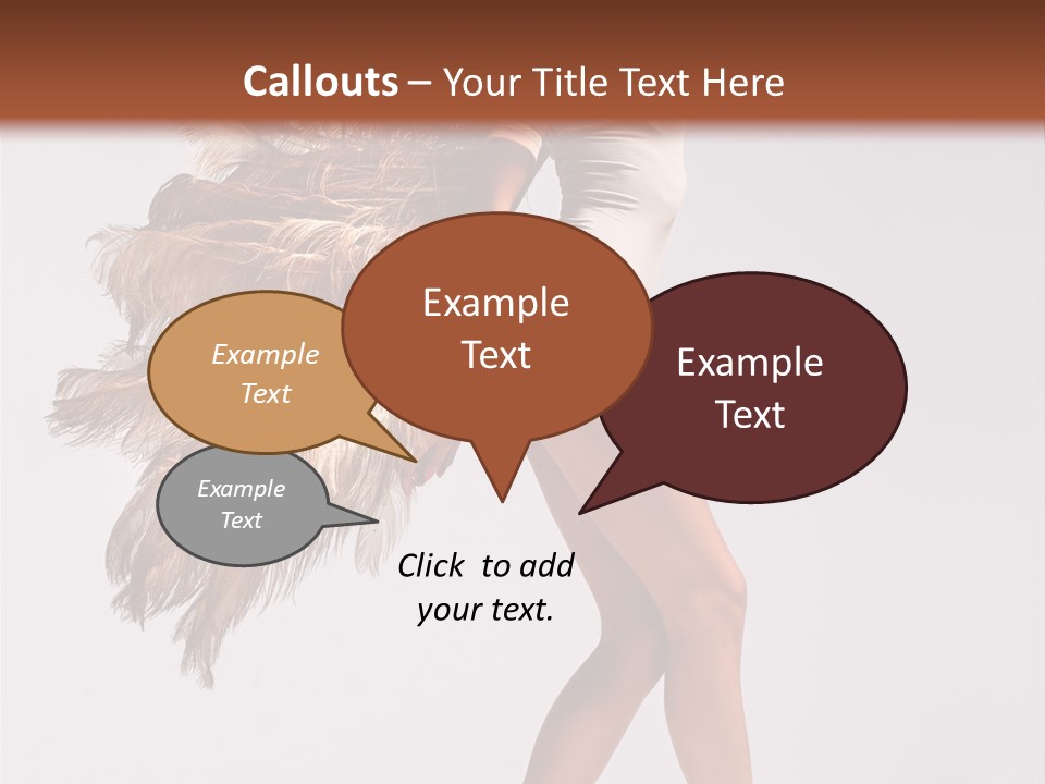 Dancer Voluptous Posing PowerPoint Template