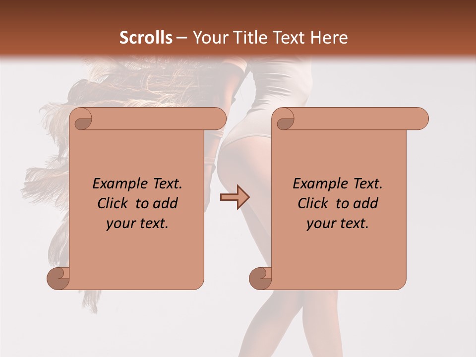 Dancer Voluptous Posing PowerPoint Template