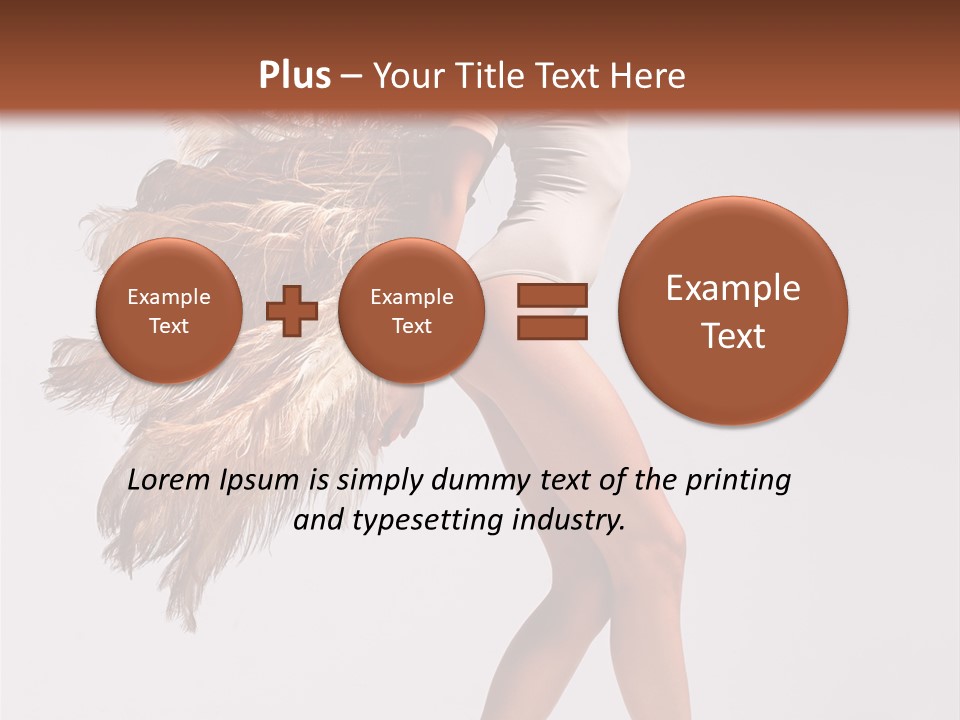 Dancer Voluptous Posing PowerPoint Template