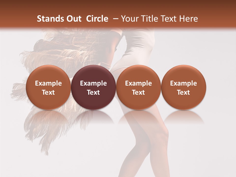 Dancer Voluptous Posing PowerPoint Template