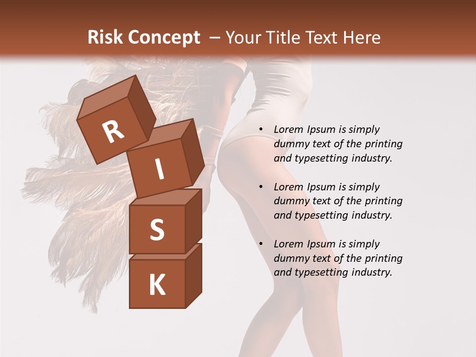 Dancer Voluptous Posing PowerPoint Template