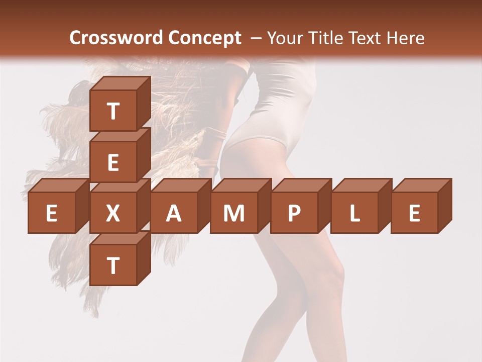 Dancer Voluptous Posing PowerPoint Template