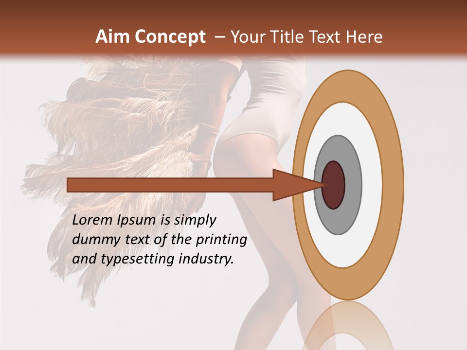 Dancer Voluptous Posing PowerPoint Template