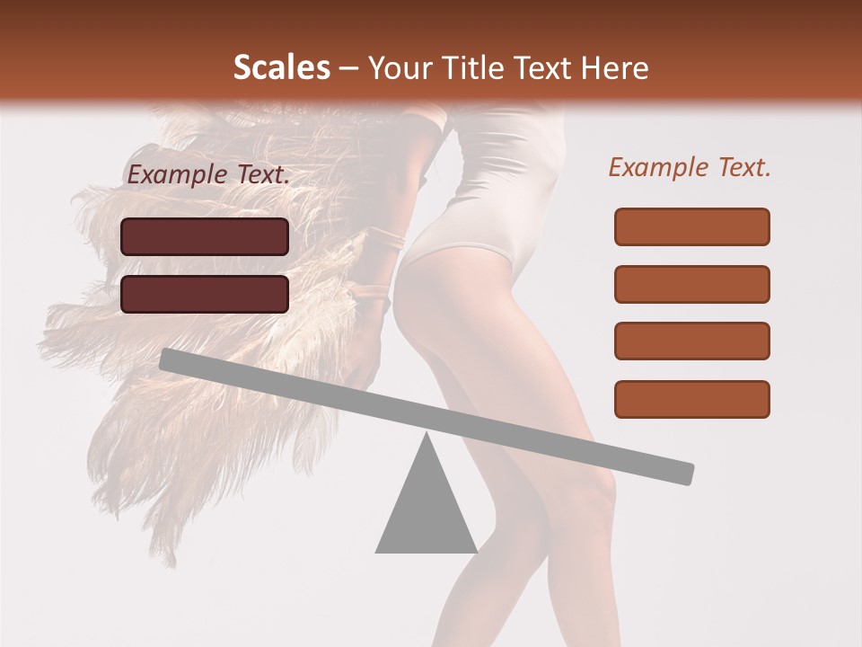 Dancer Voluptous Posing PowerPoint Template