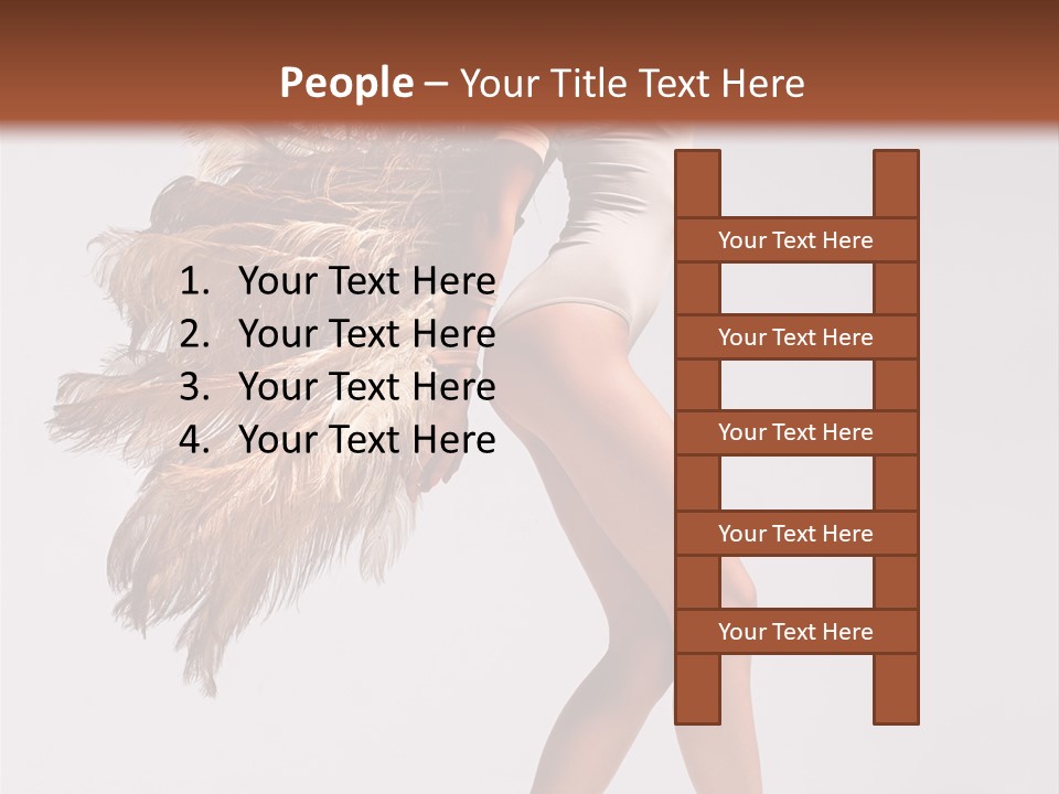 Dancer Voluptous Posing PowerPoint Template