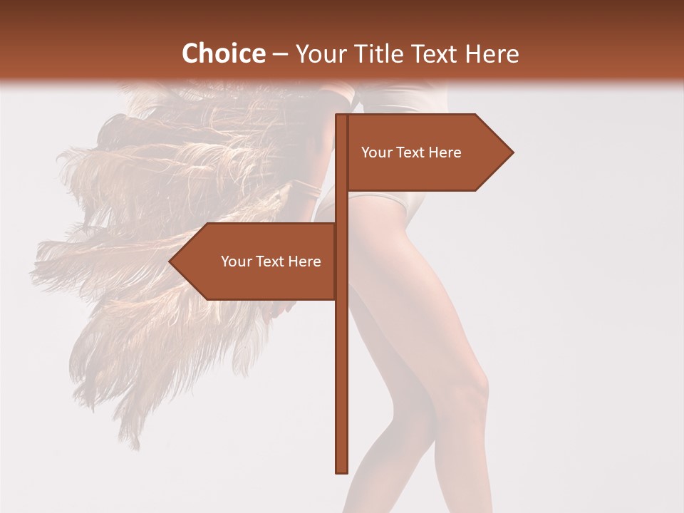 Dancer Voluptous Posing PowerPoint Template