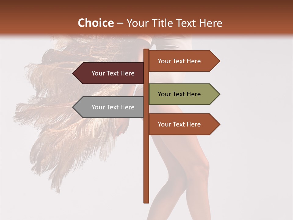 Dancer Voluptous Posing PowerPoint Template