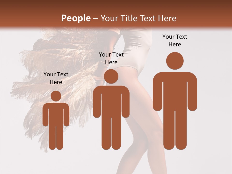 Dancer Voluptous Posing PowerPoint Template