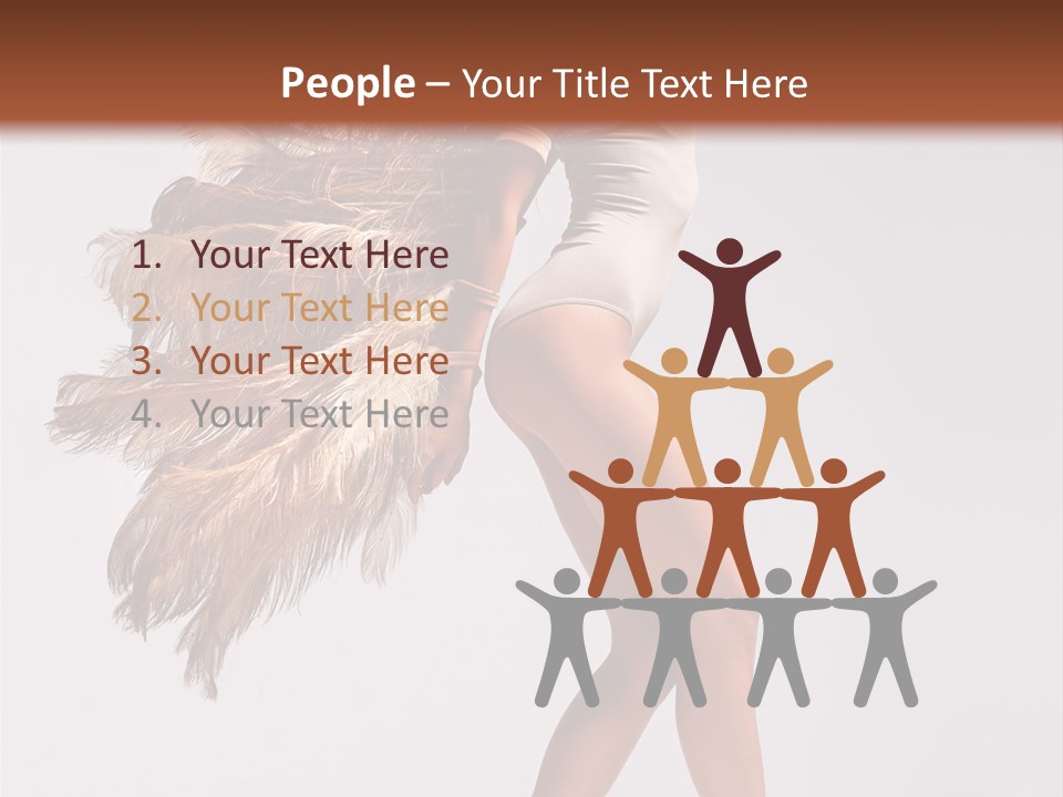 Dancer Voluptous Posing PowerPoint Template