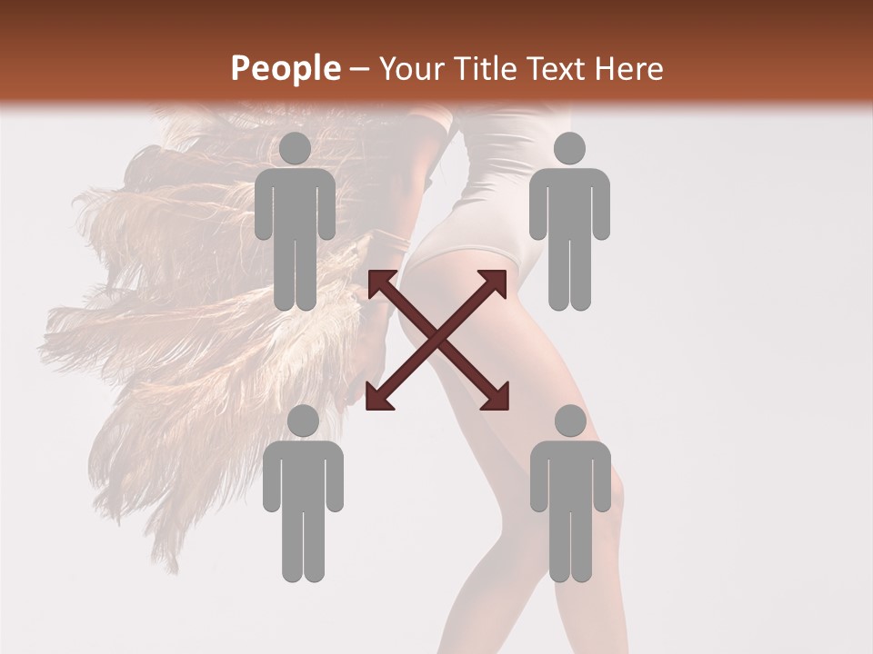 Dancer Voluptous Posing PowerPoint Template