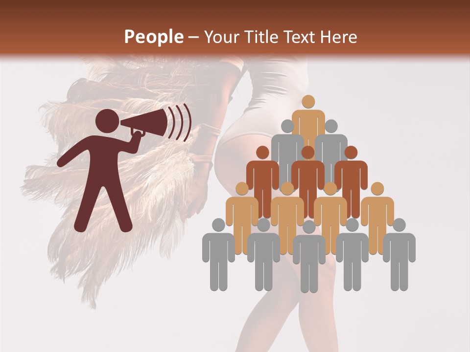 Dancer Voluptous Posing PowerPoint Template