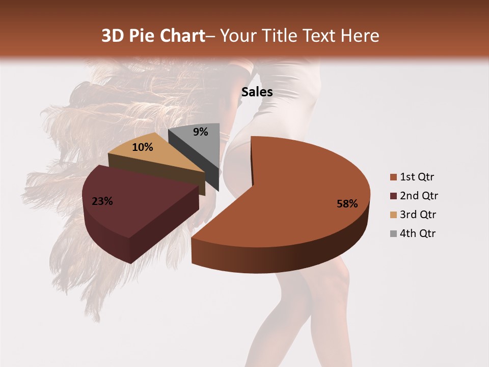 Dancer Voluptous Posing PowerPoint Template