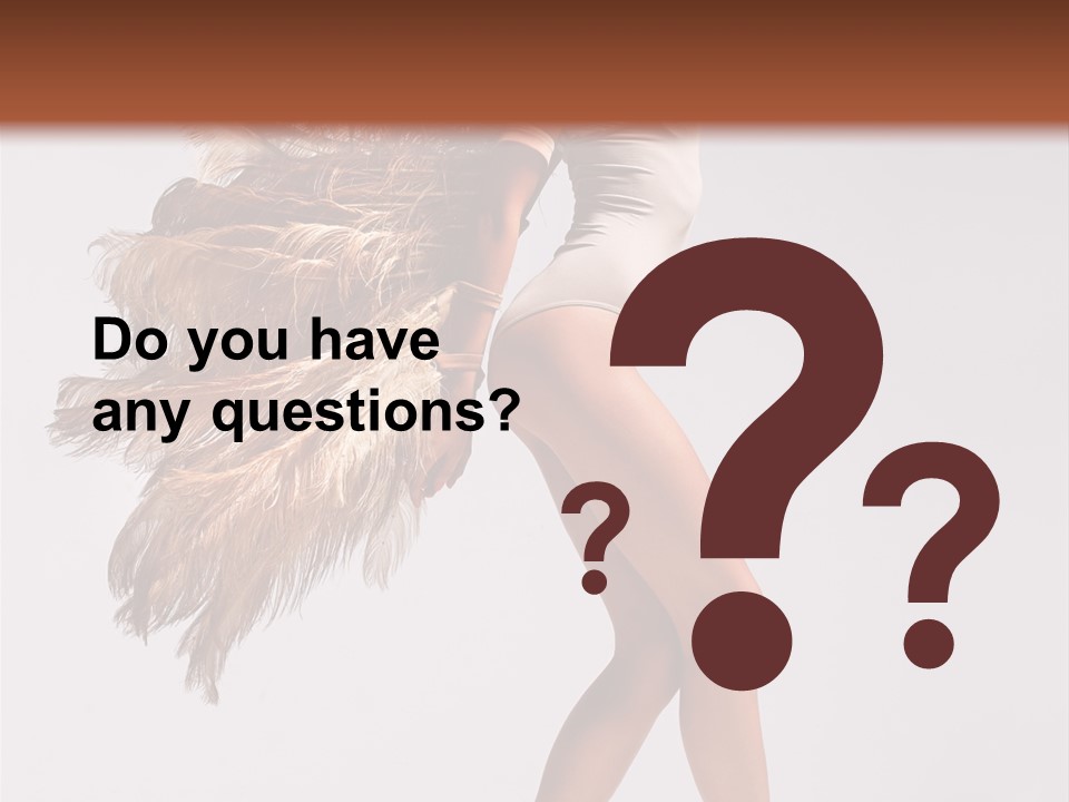 Dancer Voluptous Posing PowerPoint Template