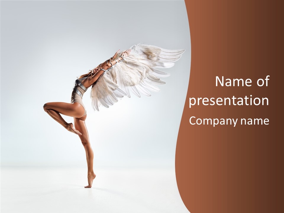 Stretching Posing Fender PowerPoint Template