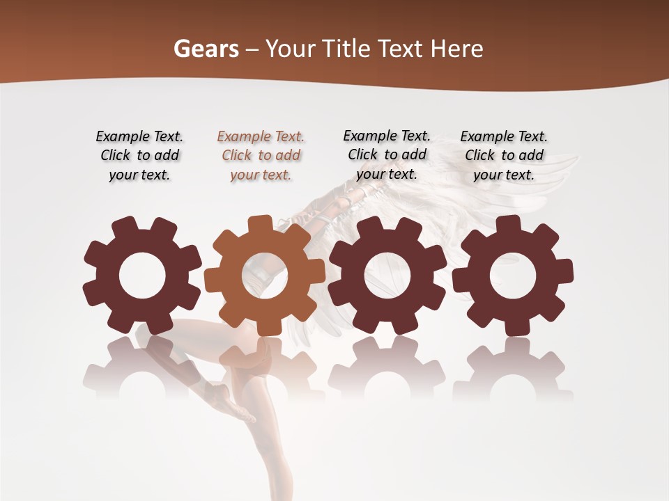 Stretching Posing Fender PowerPoint Template