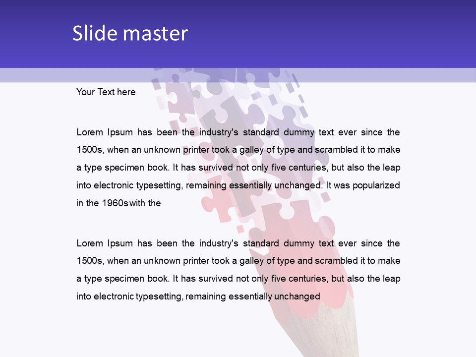 Drawn Puzzle Business PowerPoint Template