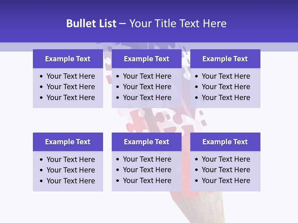 Drawn Puzzle Business PowerPoint Template