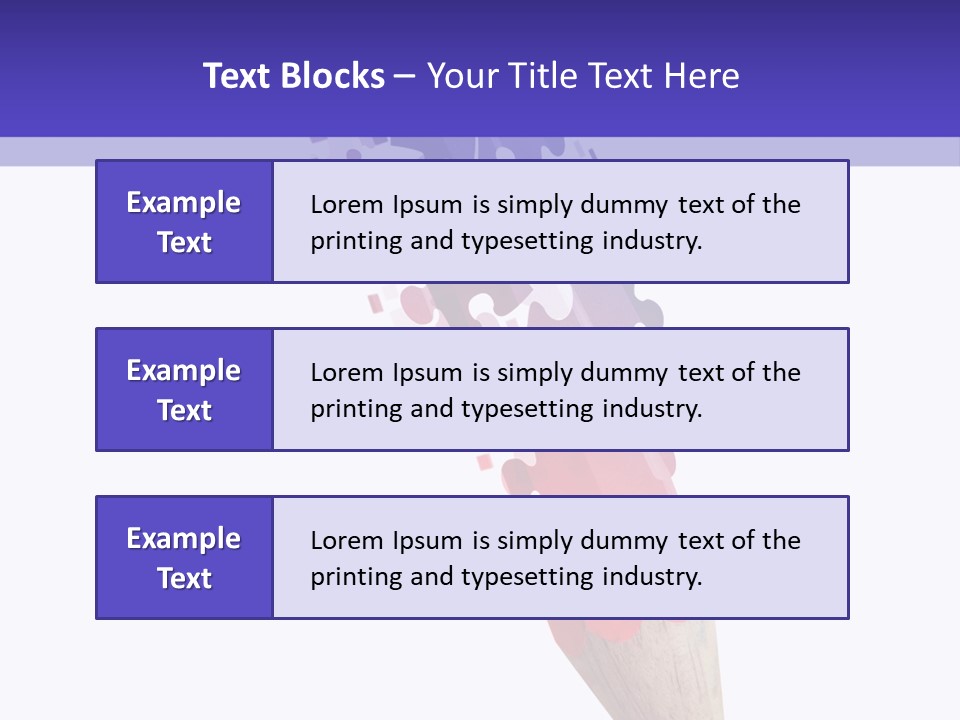 Drawn Puzzle Business PowerPoint Template