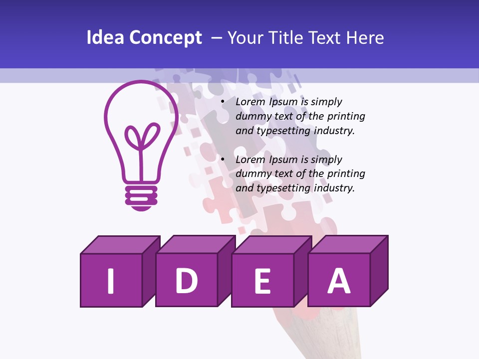 Drawn Puzzle Business PowerPoint Template